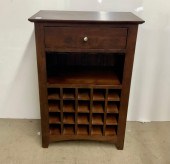 MODERN STAINED CHERRY BAR CABI