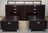 MODERN STAINED FRUITWOOD AND N