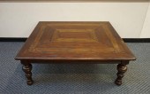 MODERN STAINED FRUITWOOD COFFE