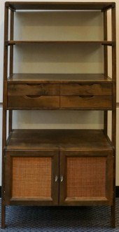 MODERN STAINED FRUITWOOD ETEGE