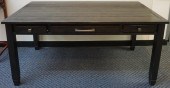 MODERN STAINED PINE TABLE DESK