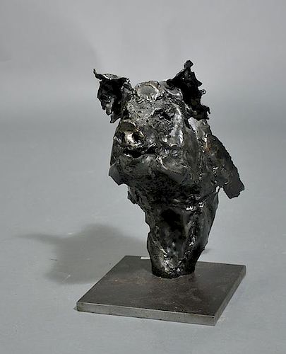 MODERN STEEL SCULPTURE, SIGNED