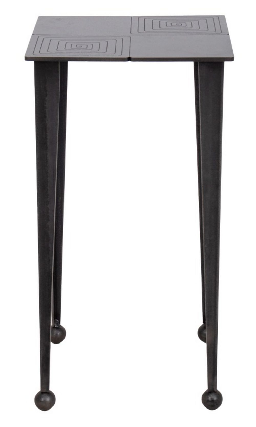 MODERN STEEL SIDE TABLE, 20TH C
