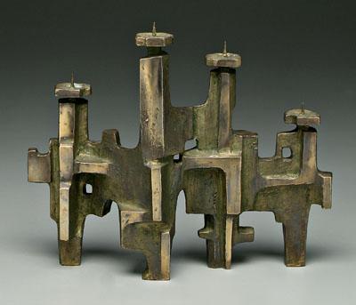 Modern sterling candelabra,