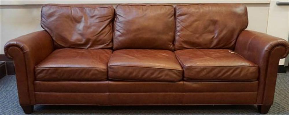 MODERN STICKLEY BROWN LEATHER