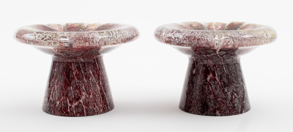 MODERN STUDIO ART GLASS CANDLESTICK