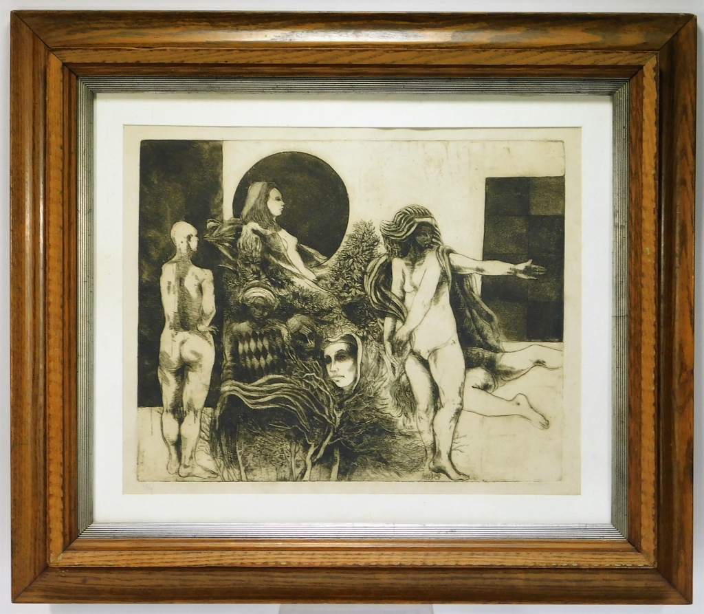 MODERN SURREALIST NUDE PHARAOH