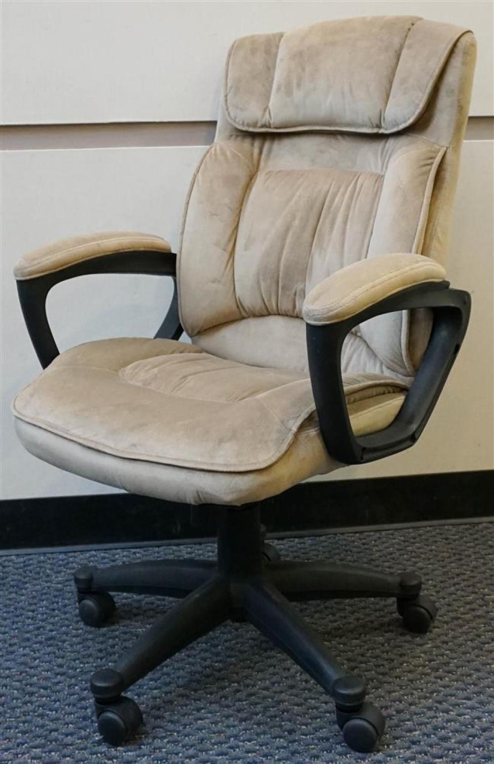 MODERN TAN ULTRASUEDE AND BLACK