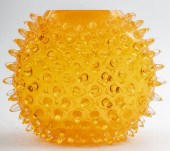 MODERN TANGERINE URCHIN ART GL