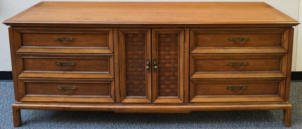 MODERN THOMASVILLE WALNUT TRIPLE