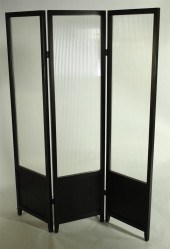 MODERN THREE-PANEL EBONIZED AN