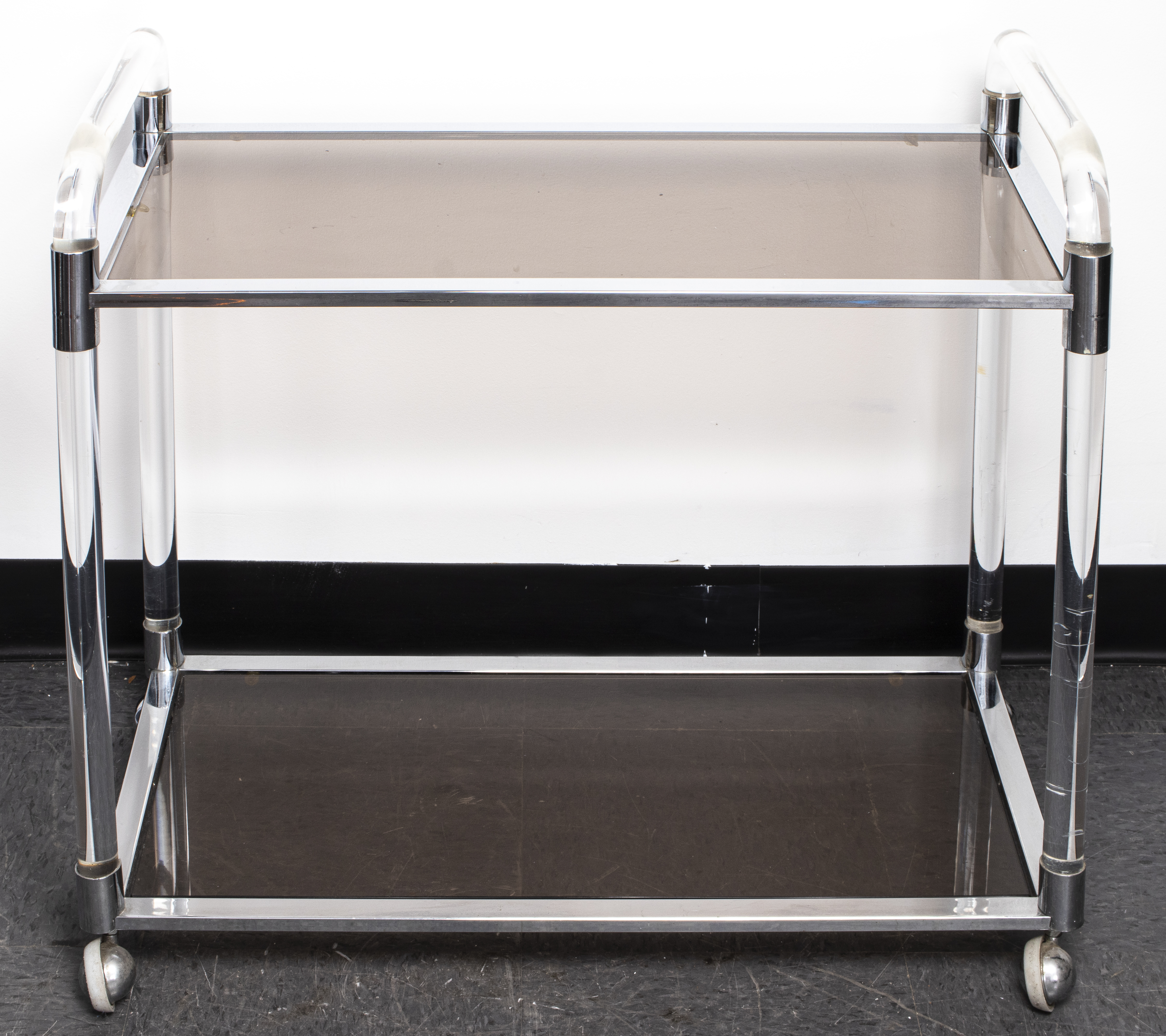 MODERN TWO TIER BAR CART Modern two