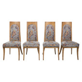 MODERN UPHOLSTERED WOOD DINING