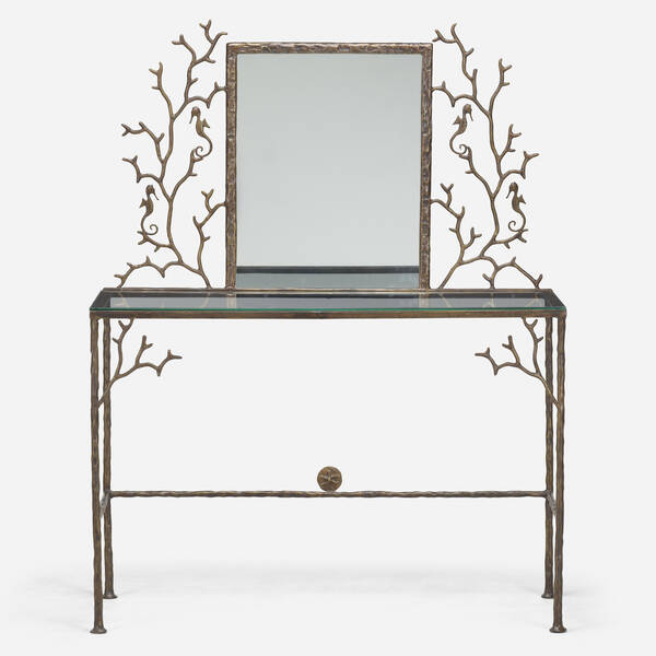 Modern. Vanity. bronzed metal,