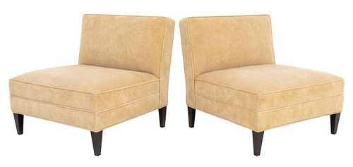 MODERN VELVET UPHOLSTERED SLIPPER