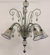 MODERN VENETIAN 5 ARM CHANDELI
