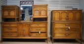 MODERN WALNUT SIX-PIECE ASSEMB