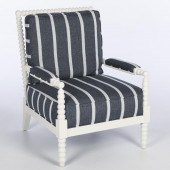 MODERN WHITE BOBBIN TURNED OPE