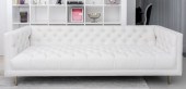MODERN WHITE CHESTERFIELD TUFT