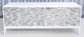 MODERN WHITE LACQUERED  MOSAIC