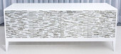 MODERN WHITE LACQUERED MOSAIC