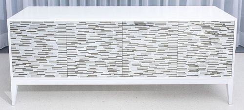 MODERN WHITE LACQUERED MOSAIC