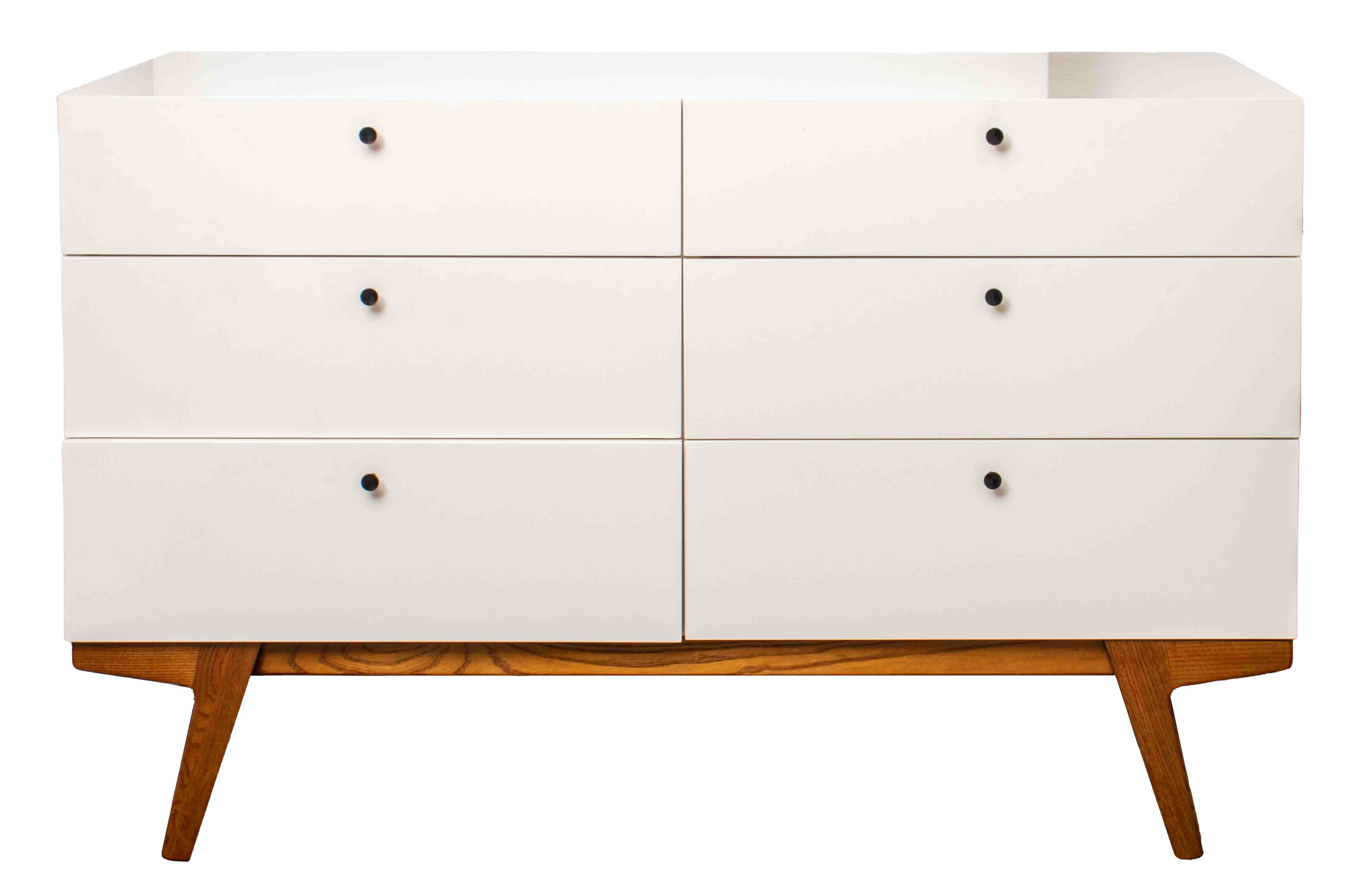 MODERN WHITE LACQUERED WOODEN