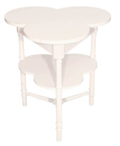 MODERN WHITE PAINTED CLOVER SH