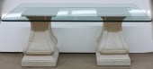 MODERN WHITE PAINTED PLASTER A