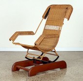 MODERN WICKER PLATFORM ROCKER