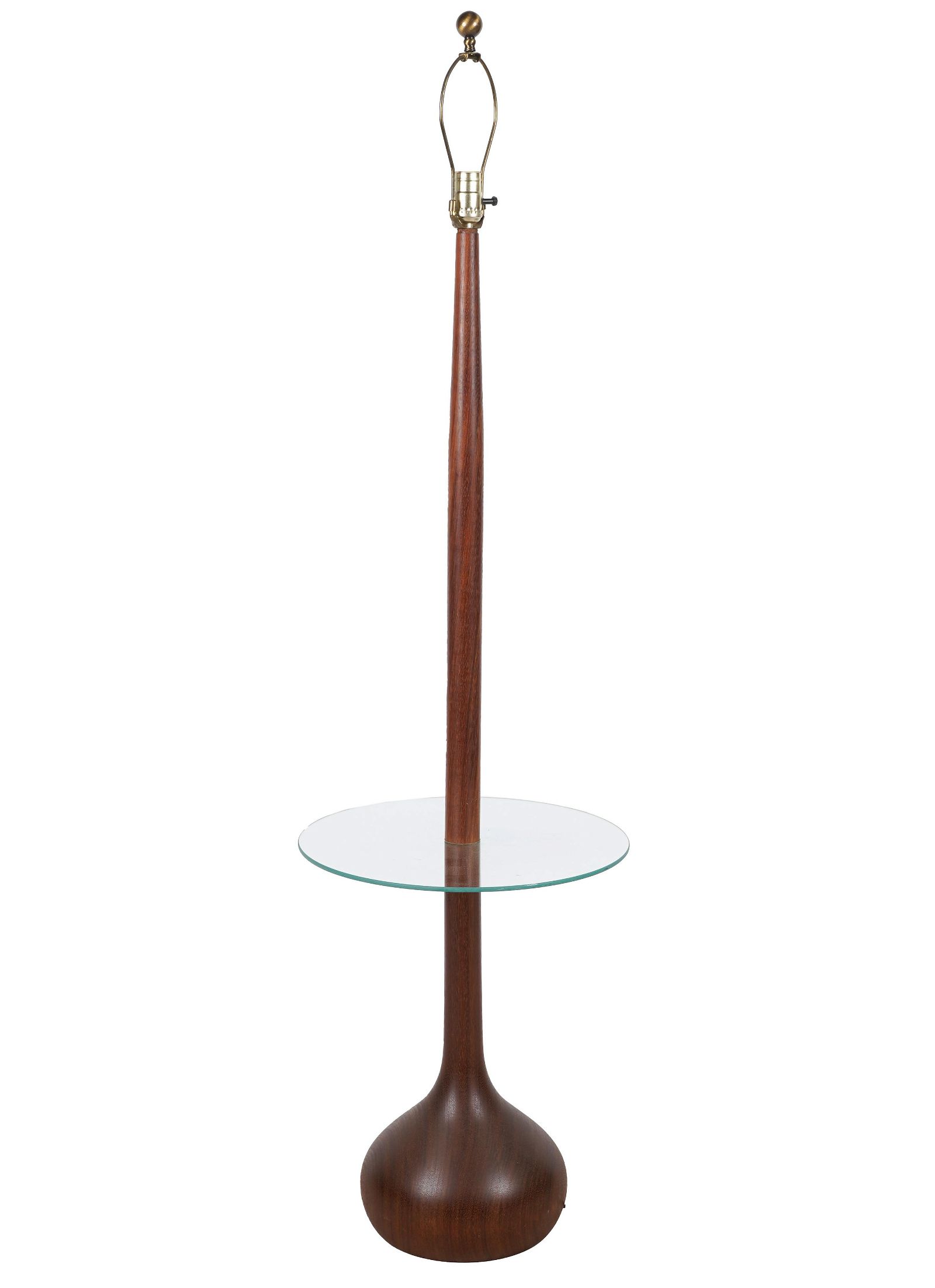 MODERN WOOD FLOOR LAMP /