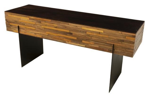 MODERN WOOD & IRON CONSOLE