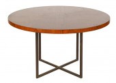 MODERN WOOD & METAL ROUND DINI
