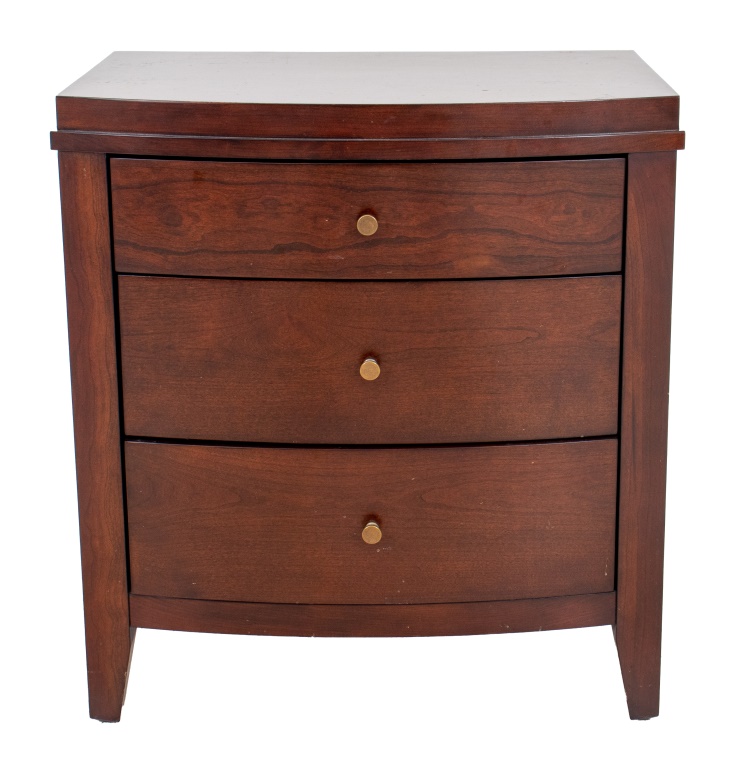 MODERN WOOD NIGHTSTAND CHEST OF