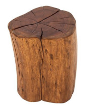 MODERN WOOD TRUNK SIDE TABLE O