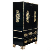 MODERNE ART DECO ERA BLACK LAC