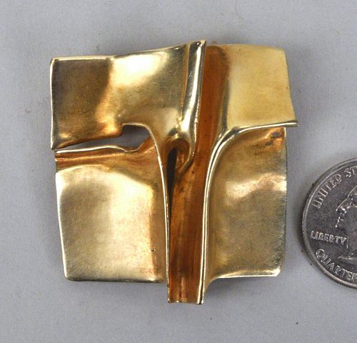 MODERNIST 18K GOLD DESIGNER