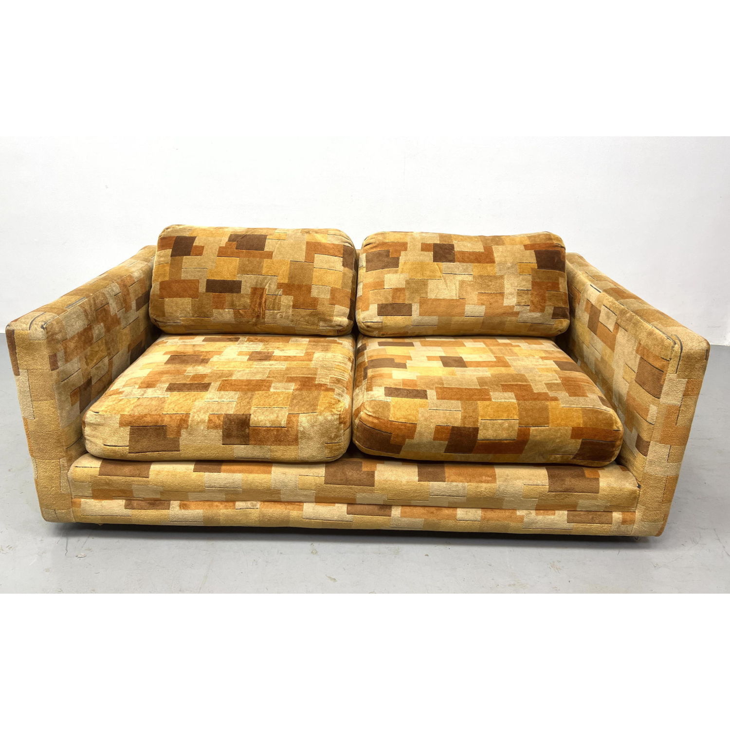 Modernist 70's Love Seat Couch.