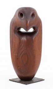 MODERNIST ABSTRACT CARVED WOOD