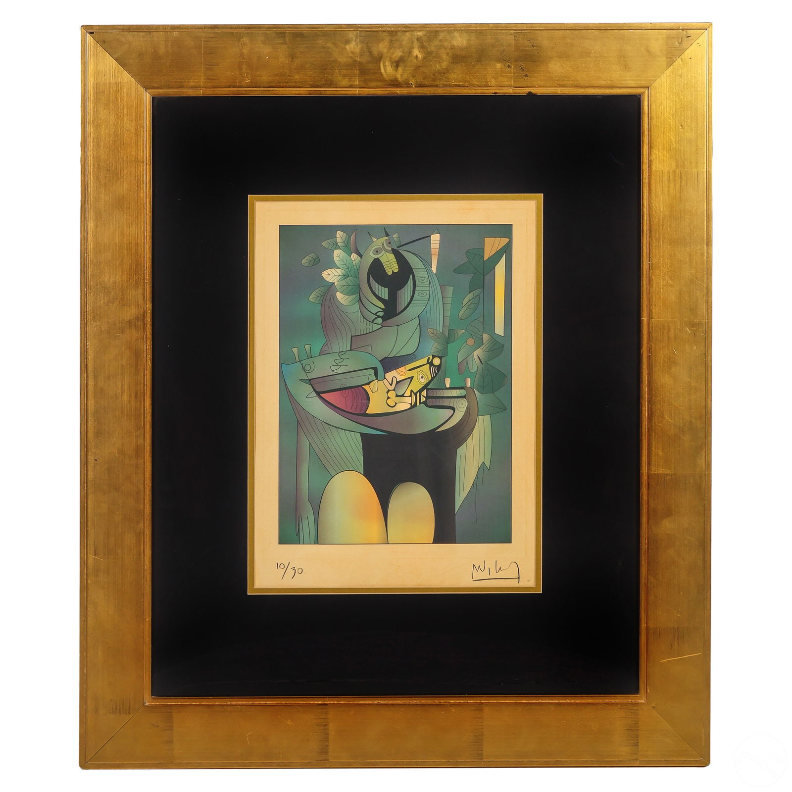 MODERNIST ABSTRACT CUBAN PRINT