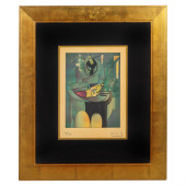 MODERNIST ABSTRACT CUBAN PRINT