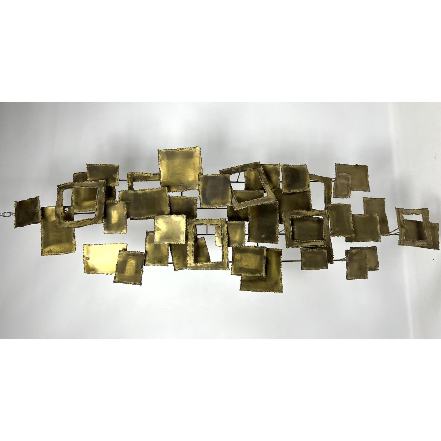 Modernist Abstract Mixed Metal Wall