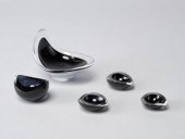 MODERNIST ART GLASSFive pieces