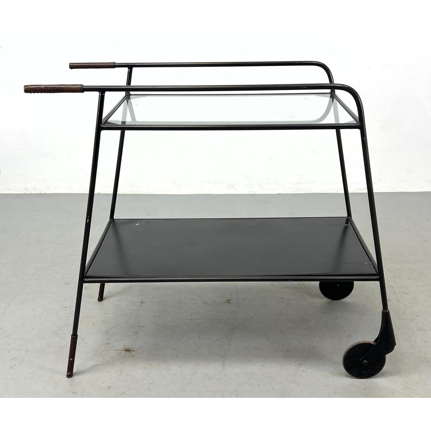 Modernist Bar Cart Tea Trolly. Iron