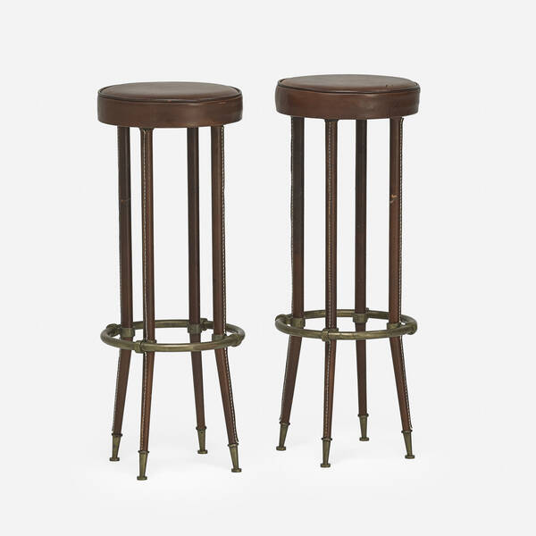 Modernist. bar stools, pair.