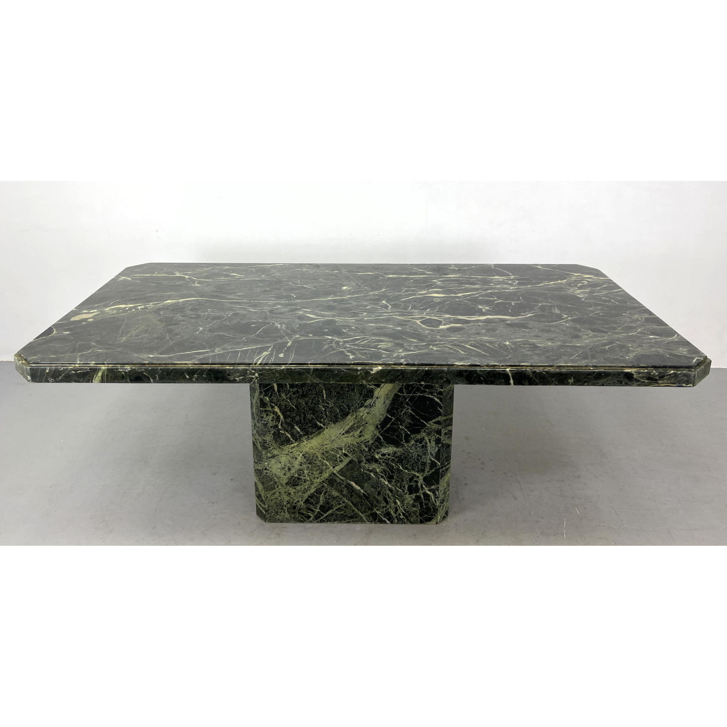 Modernist Black Green Marble