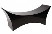MODERNIST BLACK LACQUERED CURV