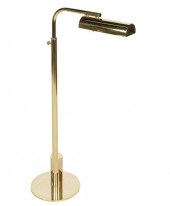 MODERNIST BRASS BRIDGE LAMPuns