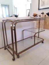 MODERNIST BRASS & GLASS ADJUST