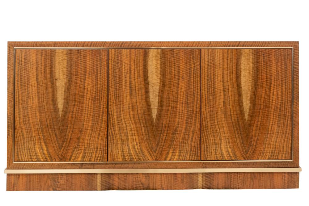 MODERNIST BRASS-INLAID
